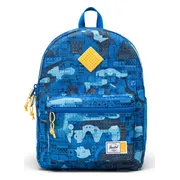 LEGO Herschel Heritage kinderrugzak - abstracte stenen - blauw
