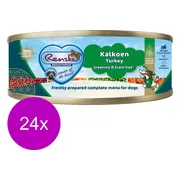 24x Renske Vers Gestoomd Complete Menu Hondenvoer Nat Senior Kalkoen Graanvrij 95 gr
