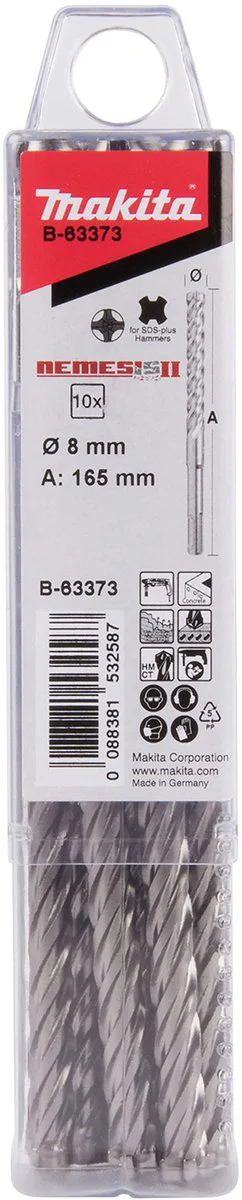 Makita B-63373 P4S: Betonboor 8 x 165 mm SDS-PLUS