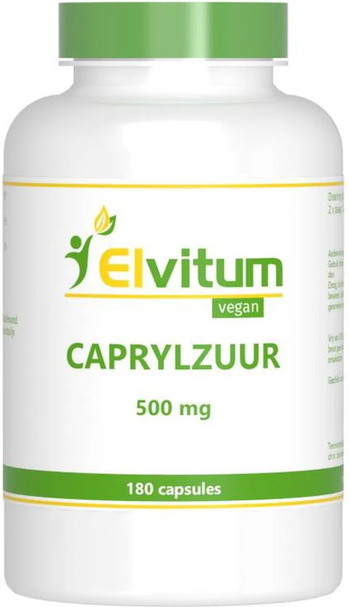 Elvitum Caprylzuur 500mg Vegicaps 180CP