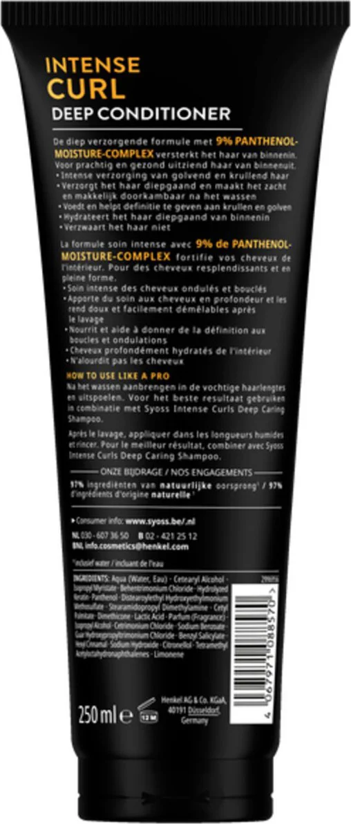 Syoss Intens Curl Deep Conditioner 250ML