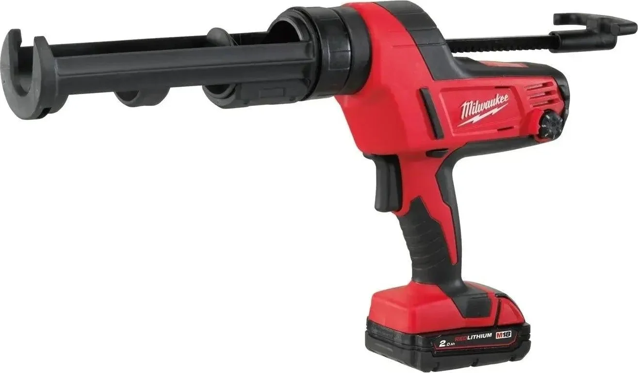 Milwaukee M18™ C18 PCG/310C-201B Accu Lijm- en Kitspuit met 310 ml patroonhouder 18V 2.0Ah in tas - 4933441310