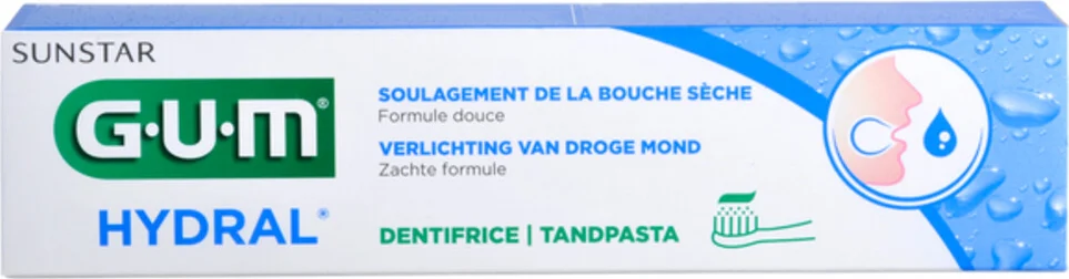 3x GUM Hydral Tandpasta 75 ml