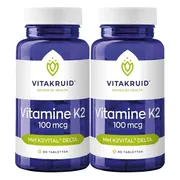 2x Vitakruid Vitamine K2 100 Mcg 60 tabletten