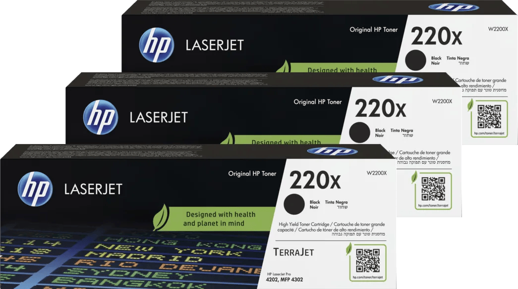HP 220X LaserJet Toner Zwart (3 stuks)