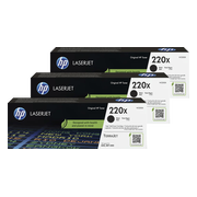 HP 220X LaserJet Toner Zwart (3 stuks)
