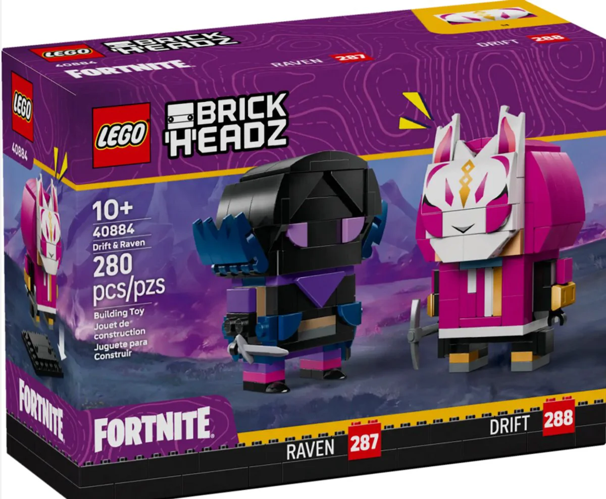 LEGO BrickHeadz Drift en Raven figuren 40884