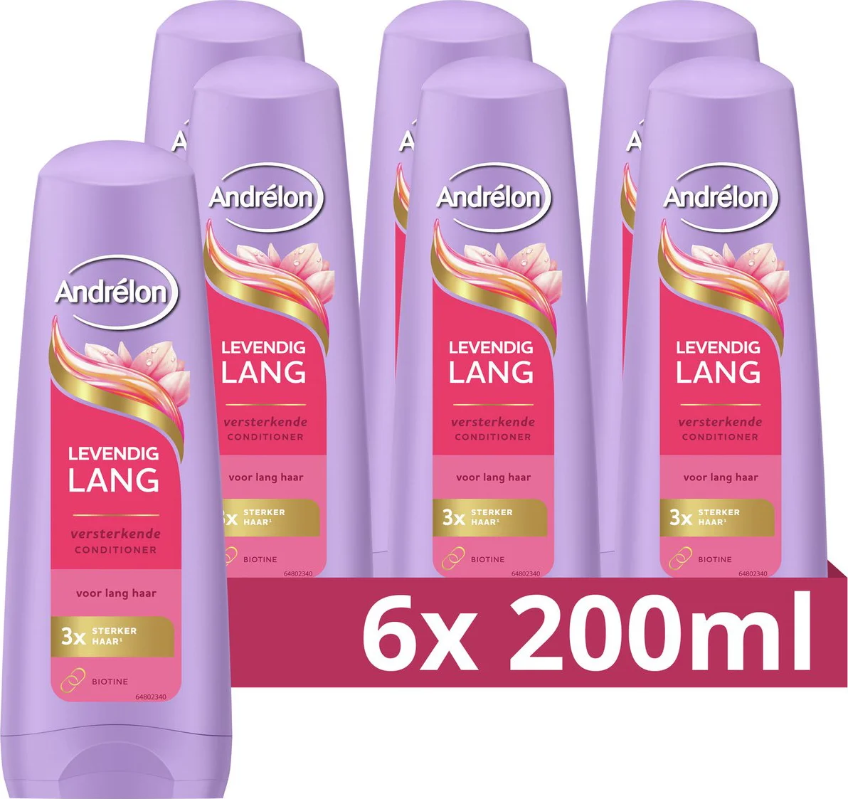 6x Andrélon Conditioner Levendig Lang 200 ml
