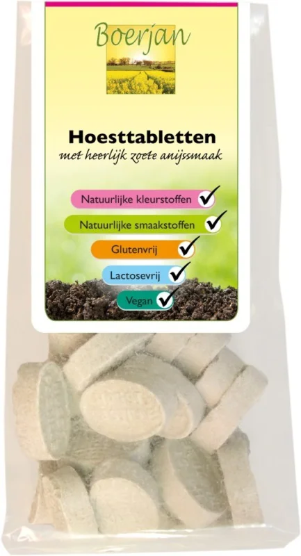 Boerjan Hoesttabletten Anijssmaak 150GR