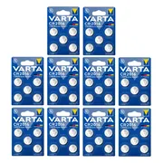 10x Varta LITHIUM Coin Batterijen CR2016 Blister 5 stuks