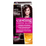 3x L'Oréal Casting Crème Gloss Semi-Permanente Haarkleuring 4102 Parelmoer Kastanjebruin