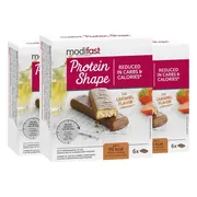 3x Modifast Protein Shape Reep Chocolade-Karamel 6 x 27 gr