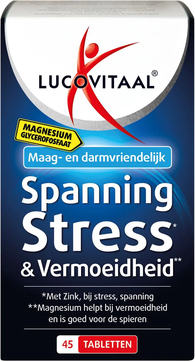 Lucovitaal Magnesium Spanning, Stress en Vermoeidheid 45 tabletten