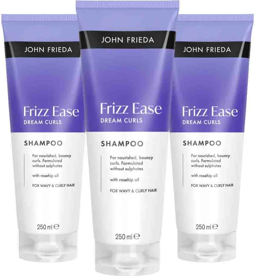 3x John Frieda Frizz Ease Dream Curls Shampoo 250 ml