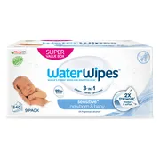 WaterWipes - Baby Billendoekjes - 2 x 9x60 = 540 stuks - Voordeelverpakking