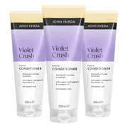 3x John Frieda Violet Crush Purple Conditioner 250 ml