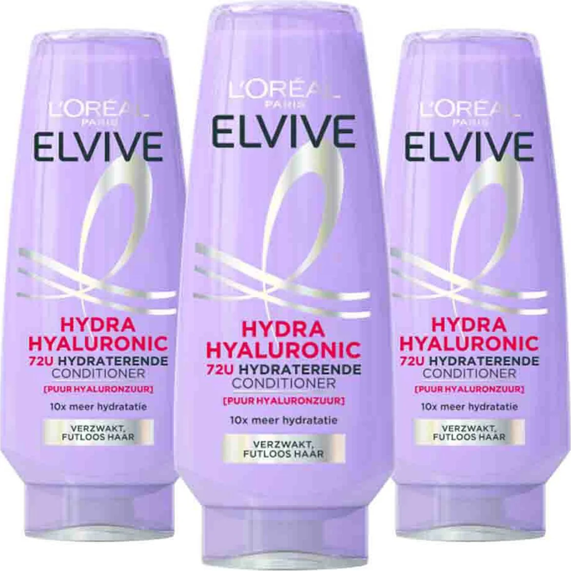 3x L'Oréal Elvive Hydra Hyaluronic Conditioner 200 ml