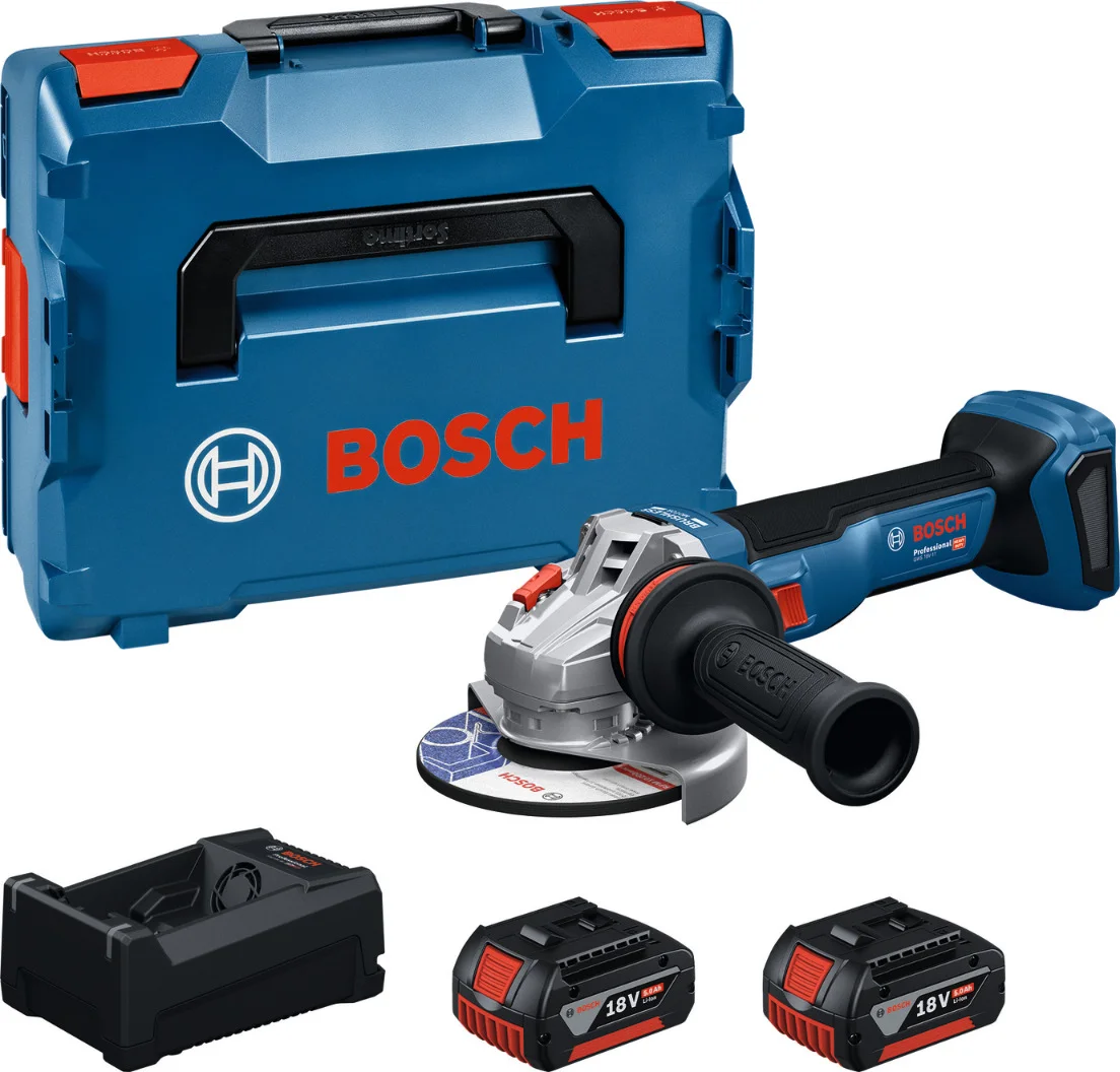 Bosch Professional GWS 18V-11 Accu haakse slijper 125mm 18V 5.0Ah in L-Boxx - 06019N4103