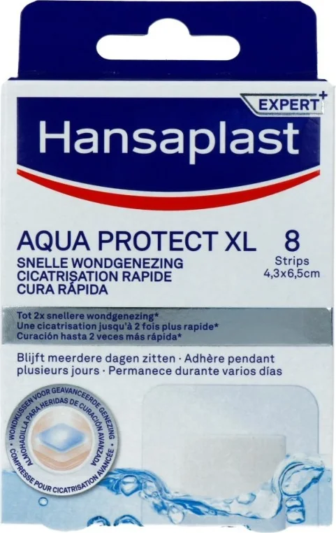 Hansaplast Aqua Protect XL Snelle Wondgenezing Pleisters 8ST