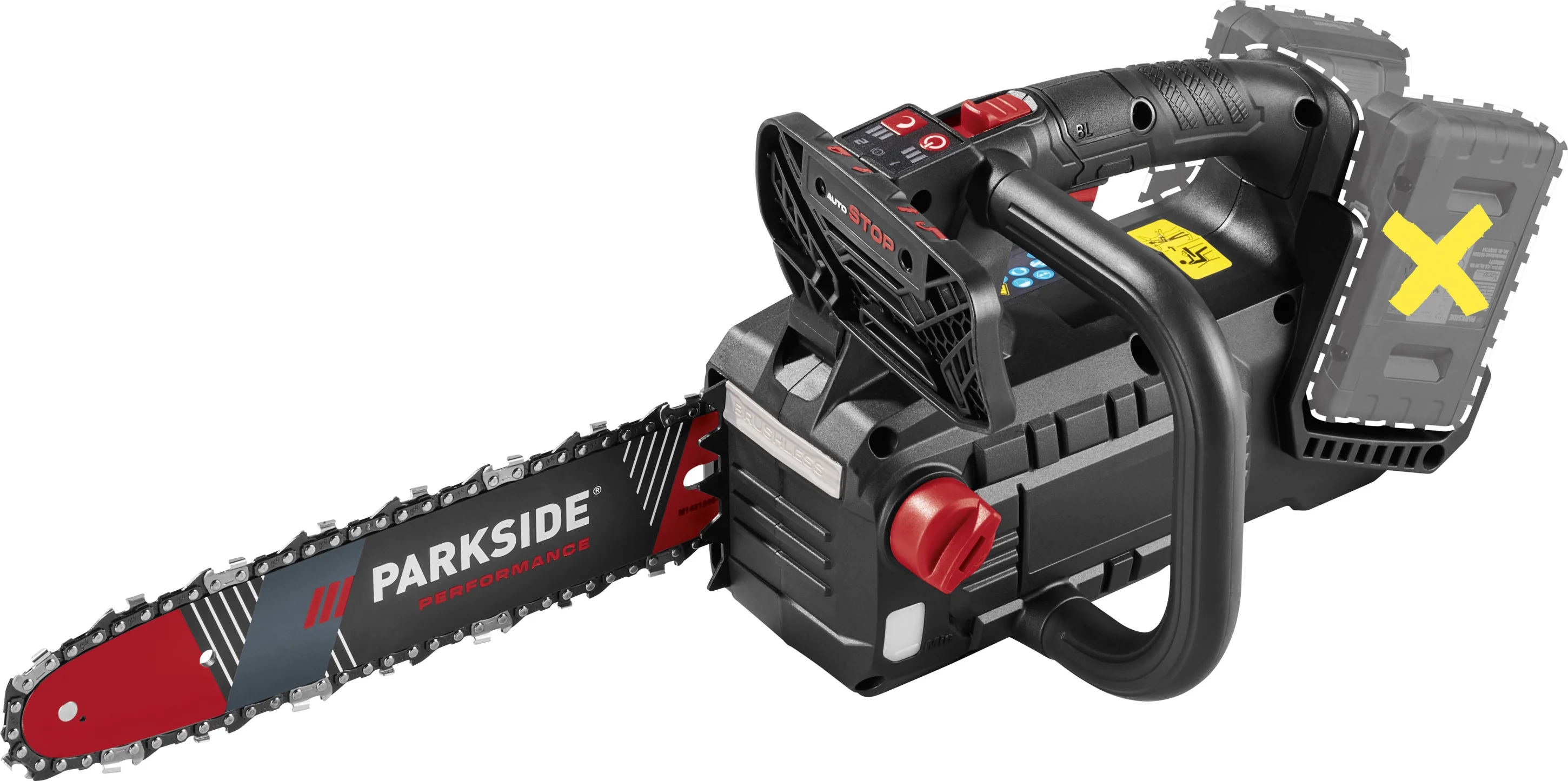 PARKSIDE PERFORMANCE Accu-kettingzaag 40 V zonder accu en lader