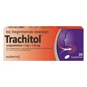 Trachitol Zuigtabletten - bij beginnende keelpijn 20TB
