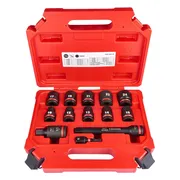 Milwaukee ShockWave™ Krachtdoppenset 1/2" Vierkant | kort | 13-delig - 4932480456