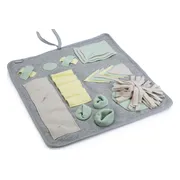 Beeztees Puppy Doeka Snuffelmat - Puppy Speelgoed - Puppy Snuffelmat - Hondenspeelgoed - Grijs - 50x45 cm