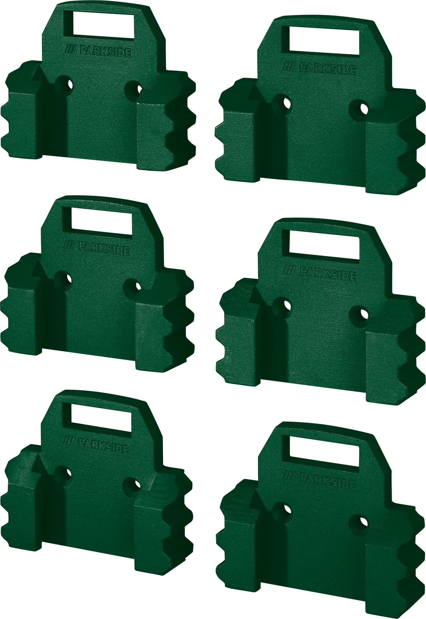 PARKSIDE Wandhouderset voor 20 V accu's of accu-schroefboormachine (6 enkele houders)