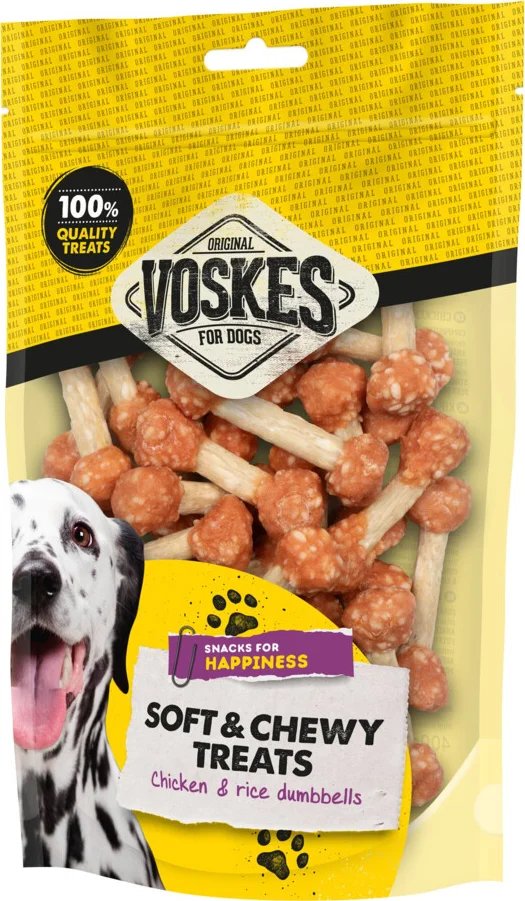 15x Voskes Kip & Rijst Halters 400 gr