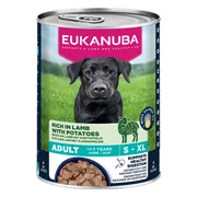 6x Eukanuba Hondenvoer Nat Life Care Dog Adult Lam en Aardappel 400 gr