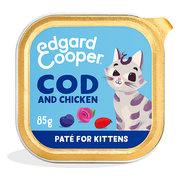 Edgard & Cooper Kattenvoer Kitten Pate Kabeljauw - Kip 85 gr