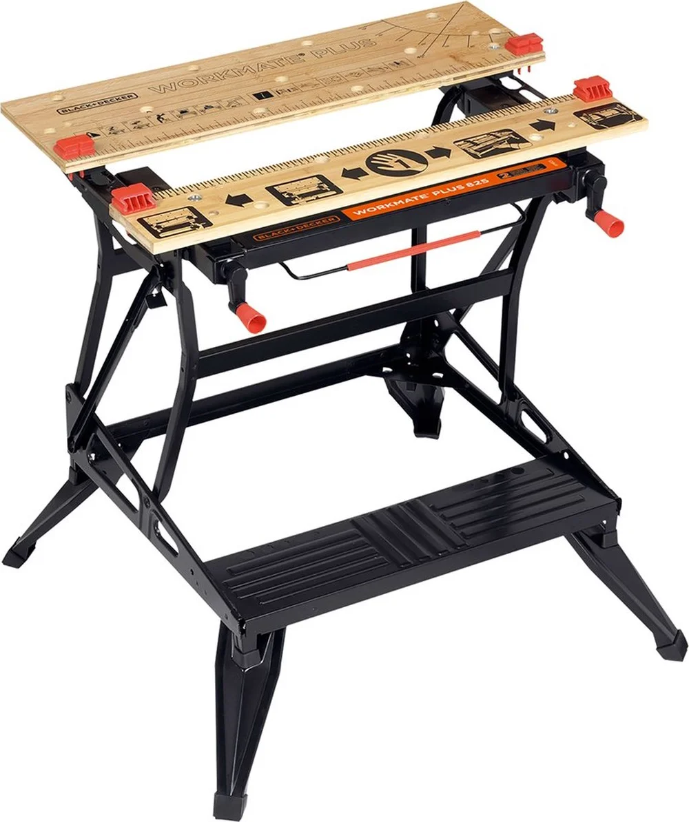 Black+Decker WM825 Workmate opvouwbare werkbank met 2 werkhoogten