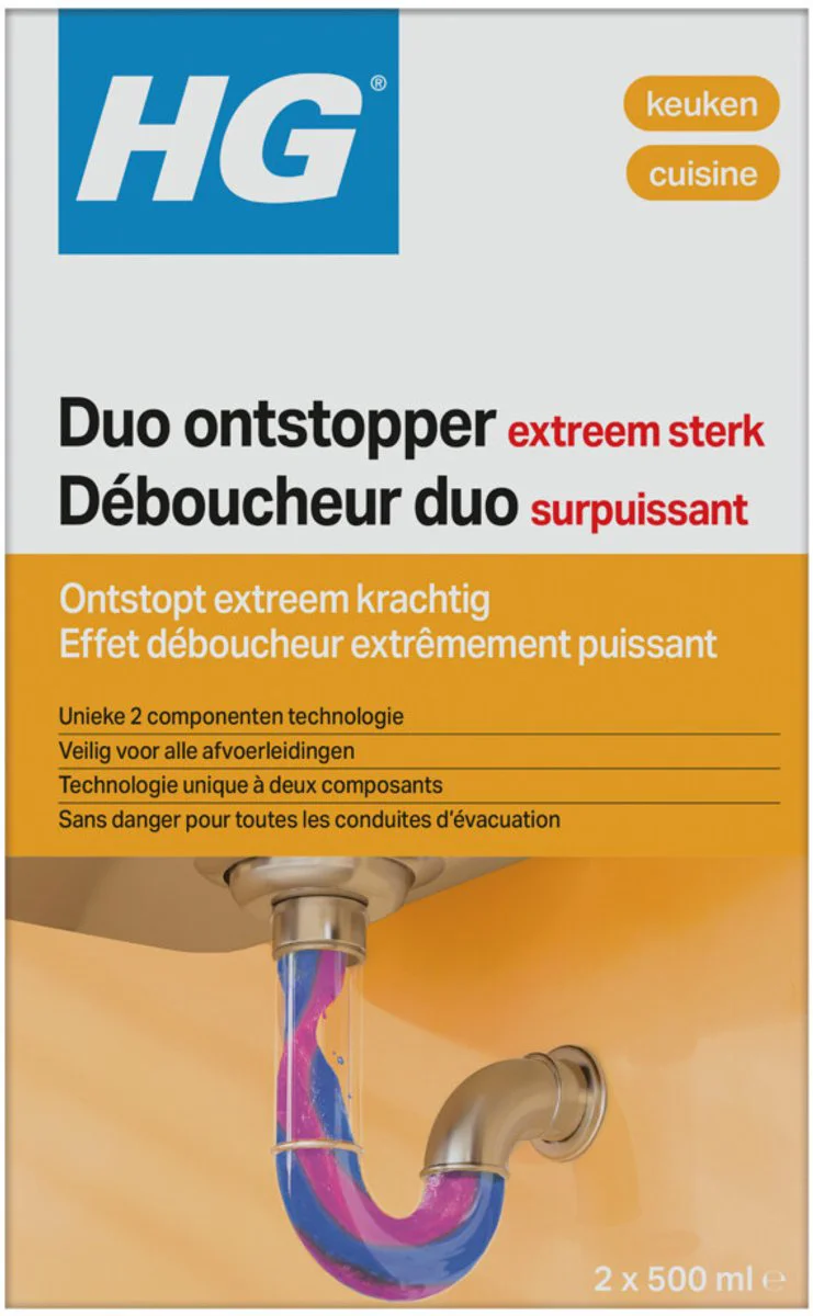 HG Keuken Duo Ontstopper - extreem sterk 1000ML