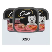 20x Cesar Hondenvoer Nat Primeur Kalf & Worteltjes 300 gr