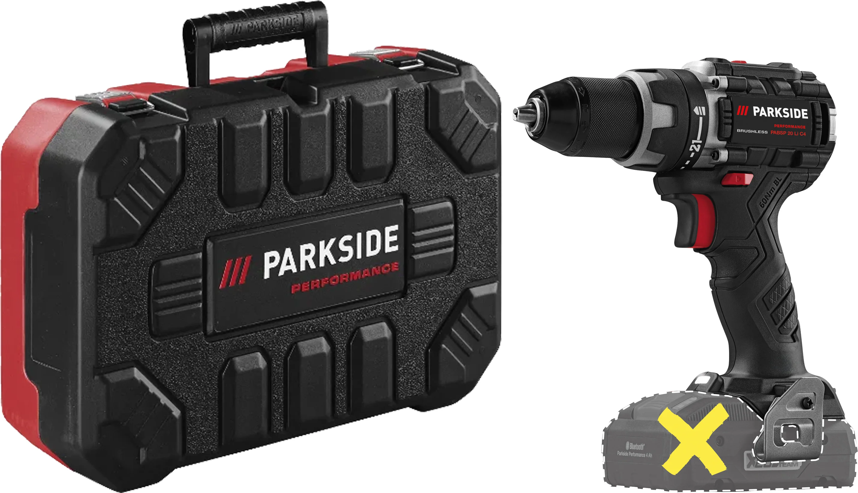 PARKSIDE PERFORMANCE Accu-schroefboormachine 20 V zonder accu en lader