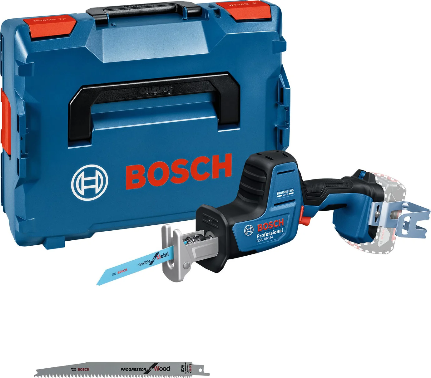 Bosch Professional GSA 18V-24 Accu reciprozaag 18V Basic Body in L-Boxx - 06016A5101