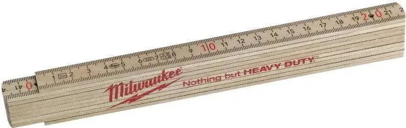 Milwaukee Dunne houten vouwmeter Slim Wood Vouwmeter 2m - 4932459303
