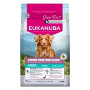 3x Eukanuba Hondenvoer Droog Special Care Adult Mono-Protein Eend 2,3 kg