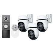 TP-Link Tapo C530WS 3-Pack + D235 Smart Battery & Wired Doorbell