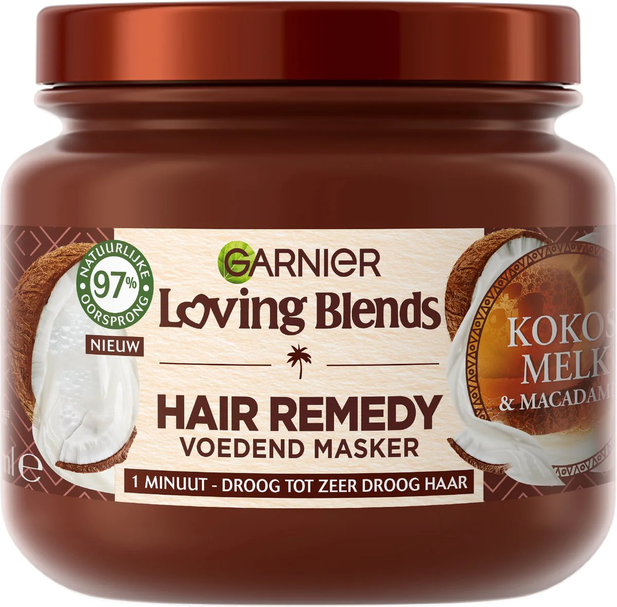 Garnier Loving Blends Kokosmelk en Macadamia Haarmasker 340 ml