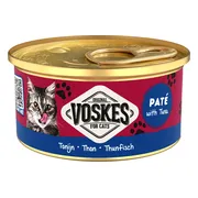 24x Voskes Kattenvoer Nat Paté Tonijn 85 gr