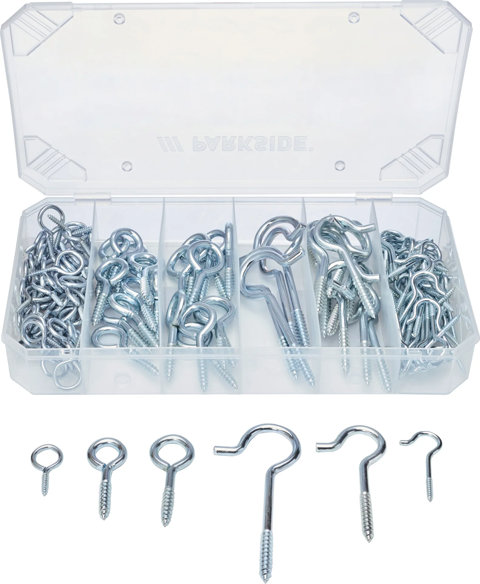 PARKSIDE IJzerwarenassortiment (Haken/ogen 151-delig)