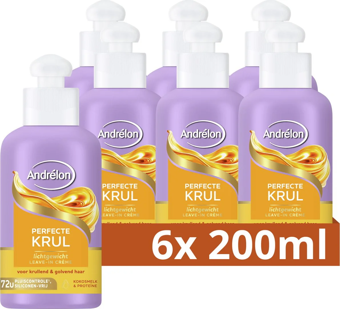 6x Andrélon Leave-In Creme Perfecte Krul 200 ml