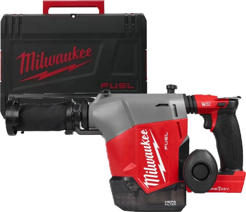 Milwaukee M18 FUEL™ FHAFOH16-0X ONE-KEY™ Accu boorhamer SDS-Plus 2,3J met geïntegreerde stofafzuiging 18V Basic Body in HD-Box - 4933493532