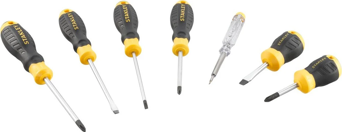 Stanley STHT16166-0 CUSHION GRIP™ Schroevendraaierset PH / SL / Spanningszoeker - 6-delig