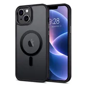 Sounix Hoesje Geschikt voor iPhone 13 & 14 - MagSafe Hoesje - Magnetisch Telefoonhoesje - Beschermhoes - Zwart