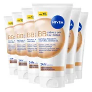 6x NIVEA BB Crème SPF15 5-In-1 Medium Huidtint 50 ml