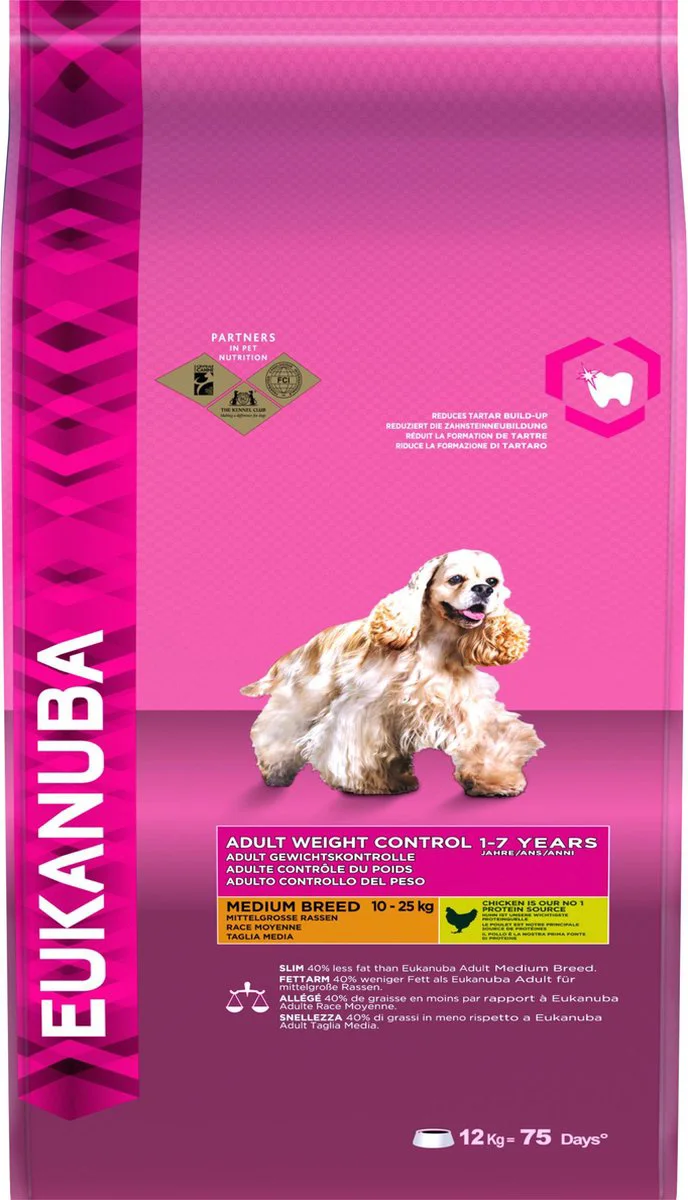 Eukanuba Hondenvoer Droog Daily Care Weight Control Small 12 kg