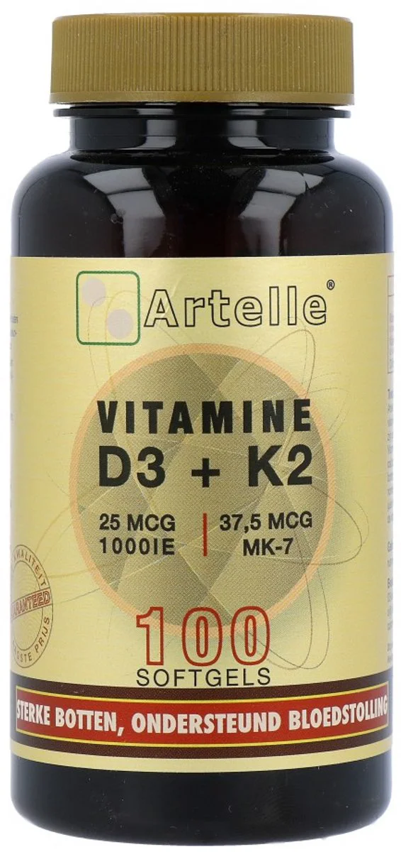 Artelle Vitamine D3 & K2 Softgels 100ST