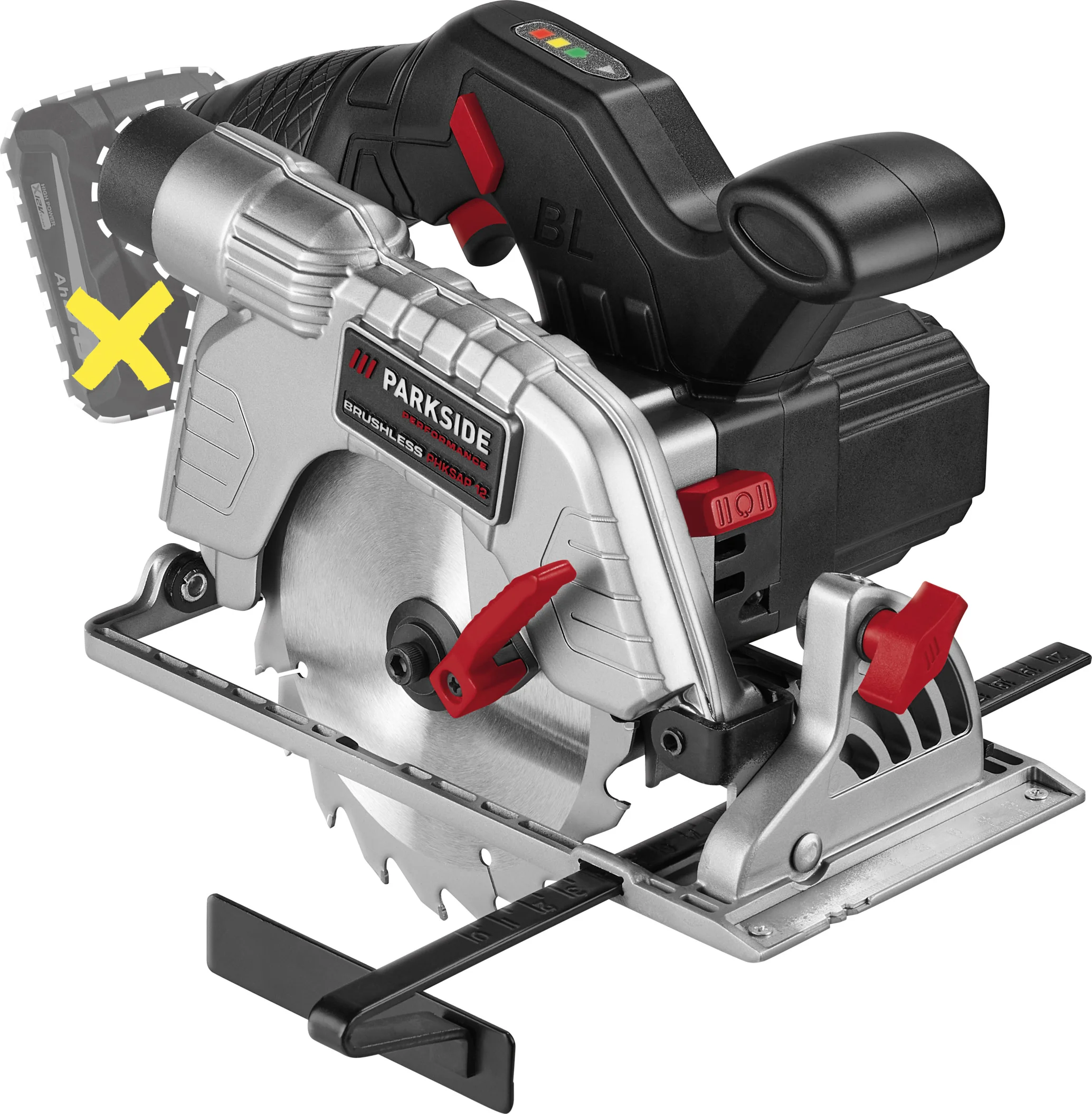PARKSIDE PERFORMANCE Accu-cirkelzaag 12 V zonder accu en lader